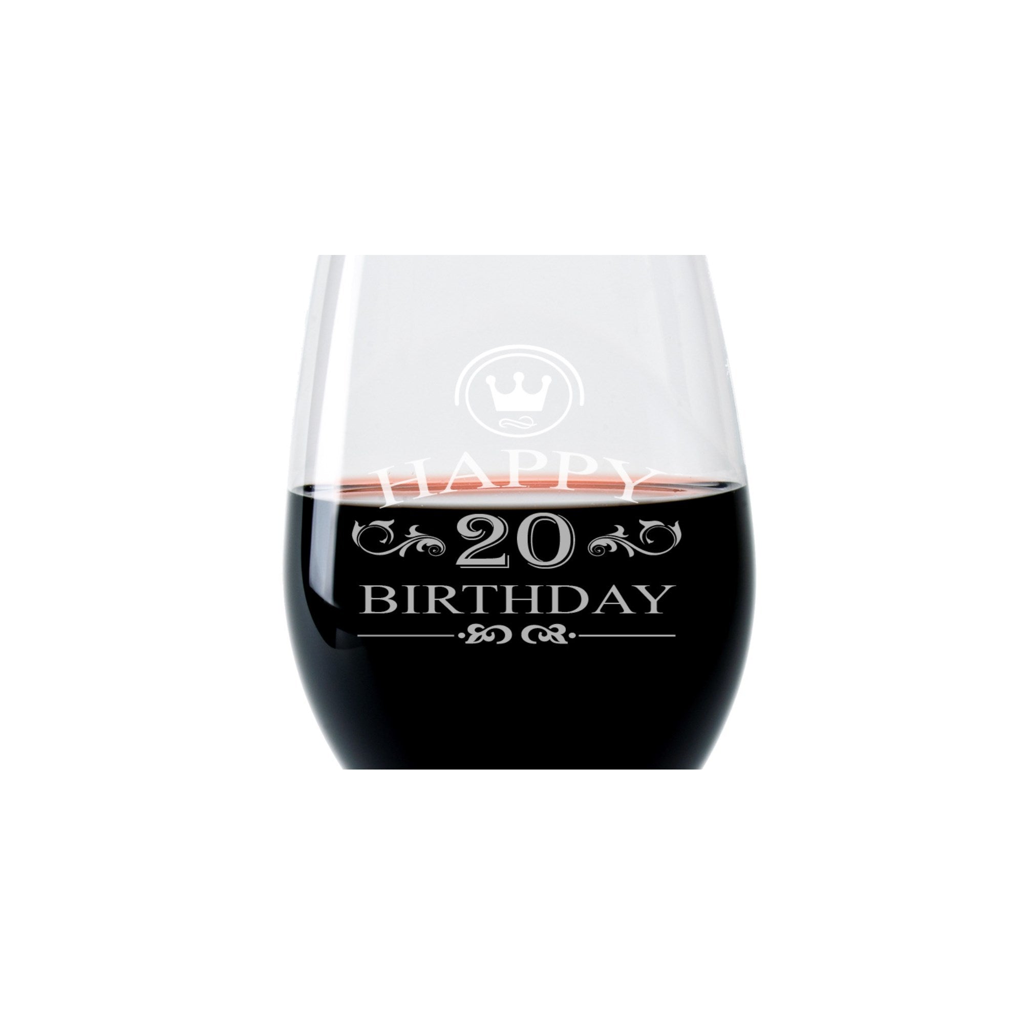 Leonardo Weinglas mit Gravur "20 Jahre"