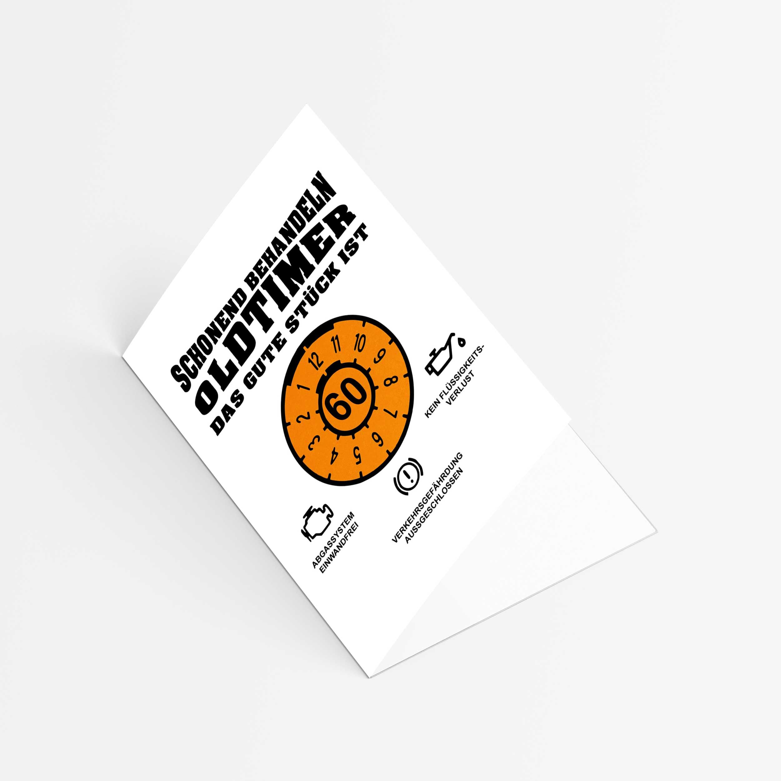 Grußkarte Karte Oldtimeri, Glückwunschkarte Grußkarte Karte Billet
