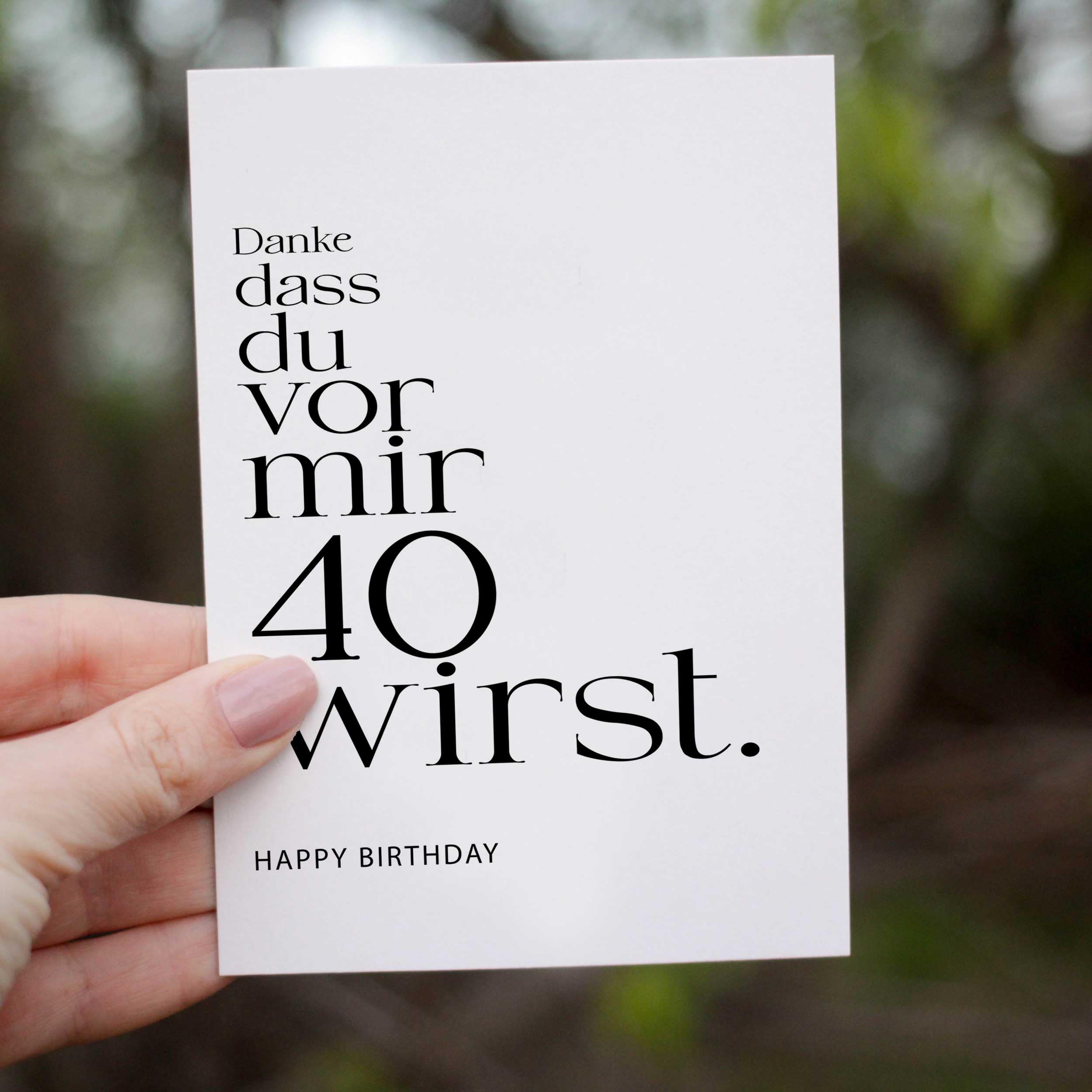 FORYOU24 | Premium Klappkarte zum 30. Geburtstag - Danke dass - Grußkarte mit Umschlag A6 zum 30. Geburtstag Männer Frauen
