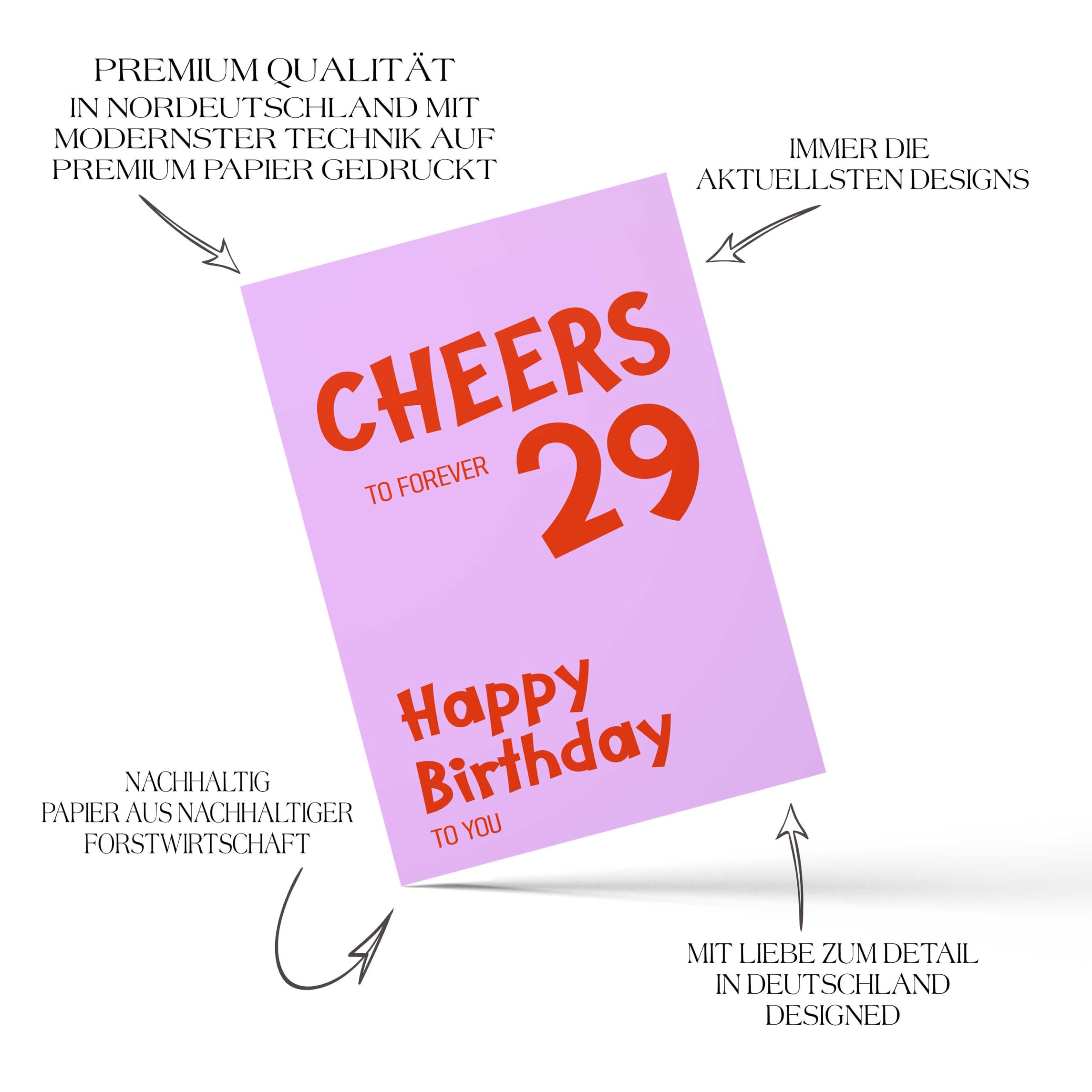 FORYOU24 | Postkarte Glückwunschkarte Grußkarte Karte Billet Geburtstag zum Geburtstag Happy Birthday Mann Frau Klappkarte