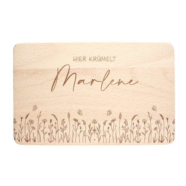 Frühstücksbrettchen Motiv Blumen