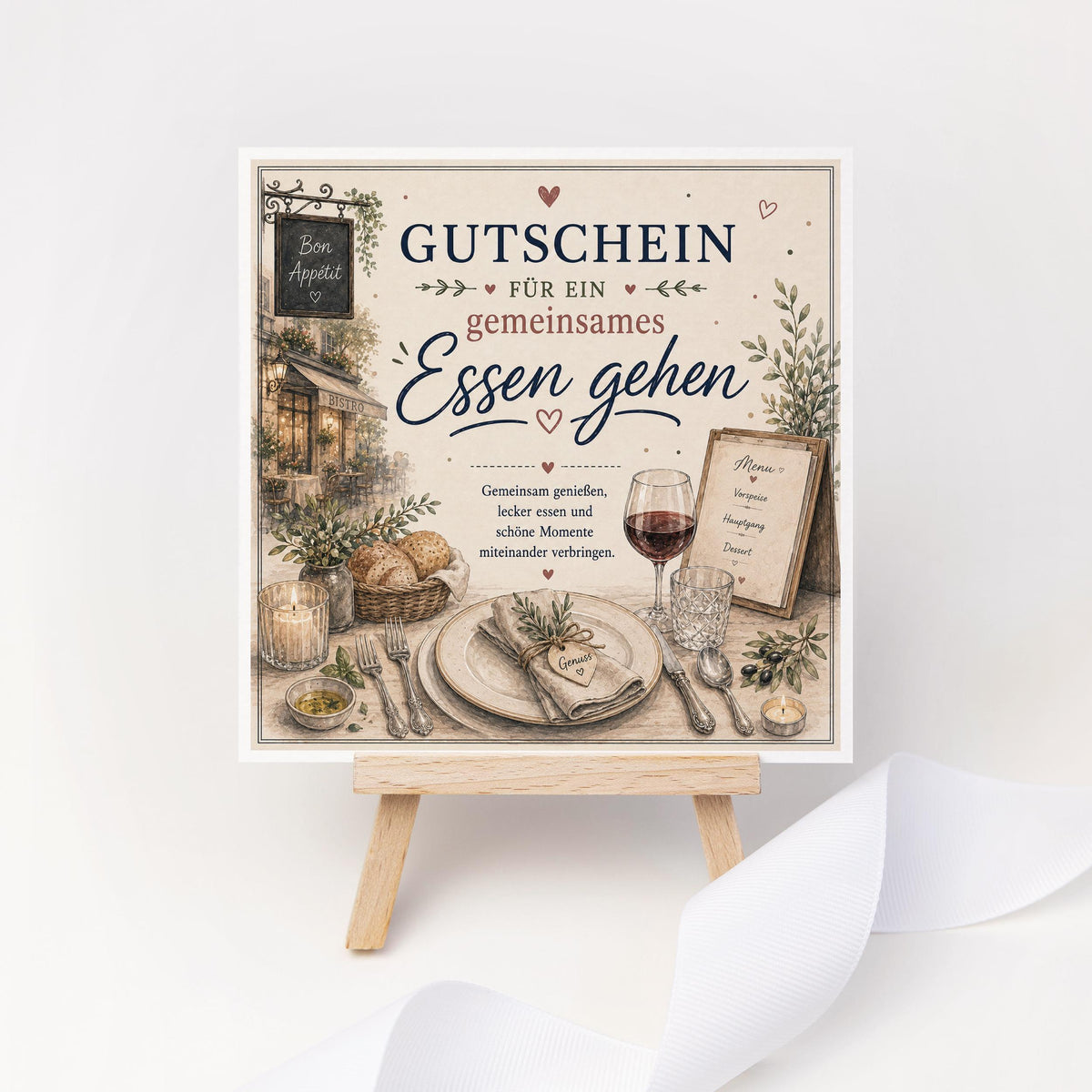 Gutschein Essen gehen – Gutscheinkarte für Restaurant & gemeinsames Dinner