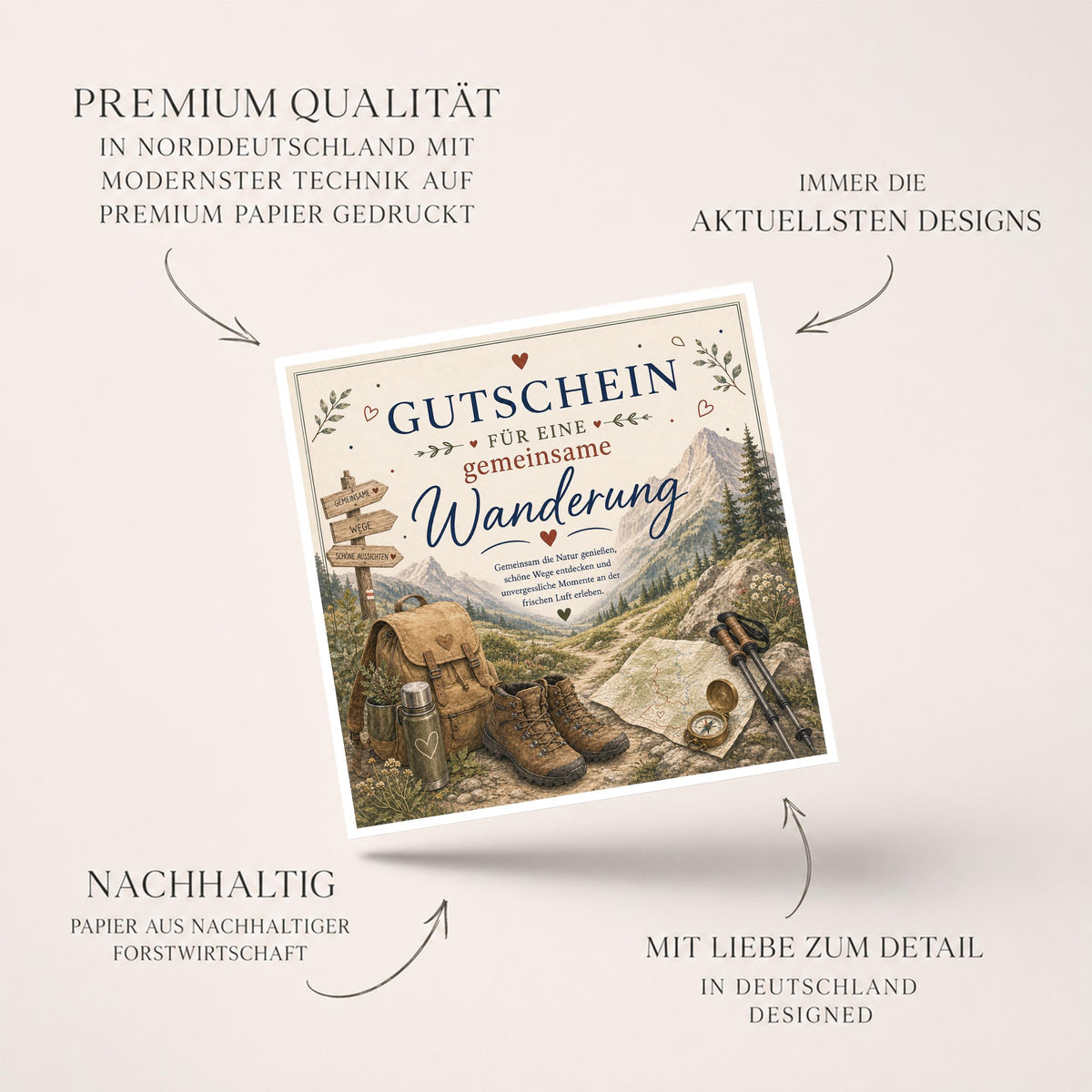 Gutschein Wanderung – Wandergutschein für gemeinsamen Ausflug