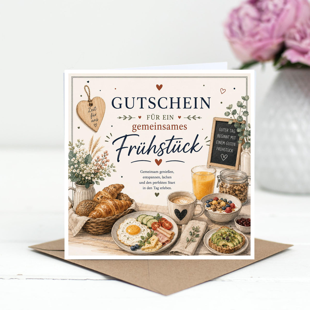 Gutschein Frühstück – Frühstücksgutschein für gemeinsames Frühstück oder Brunch