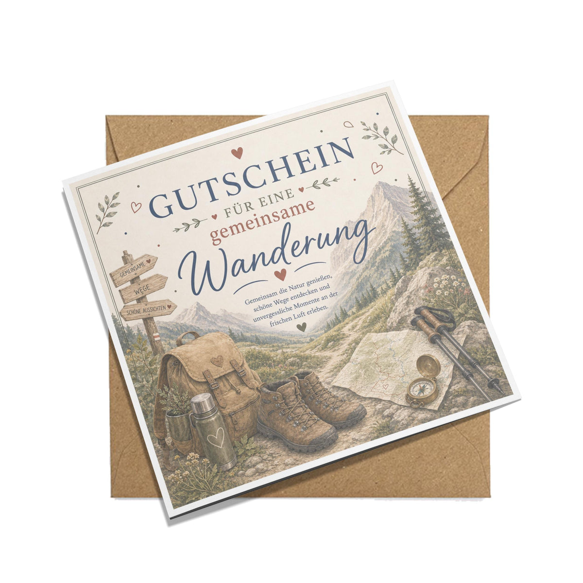 Gutschein Wanderung – Wandergutschein für gemeinsamen Ausflug
