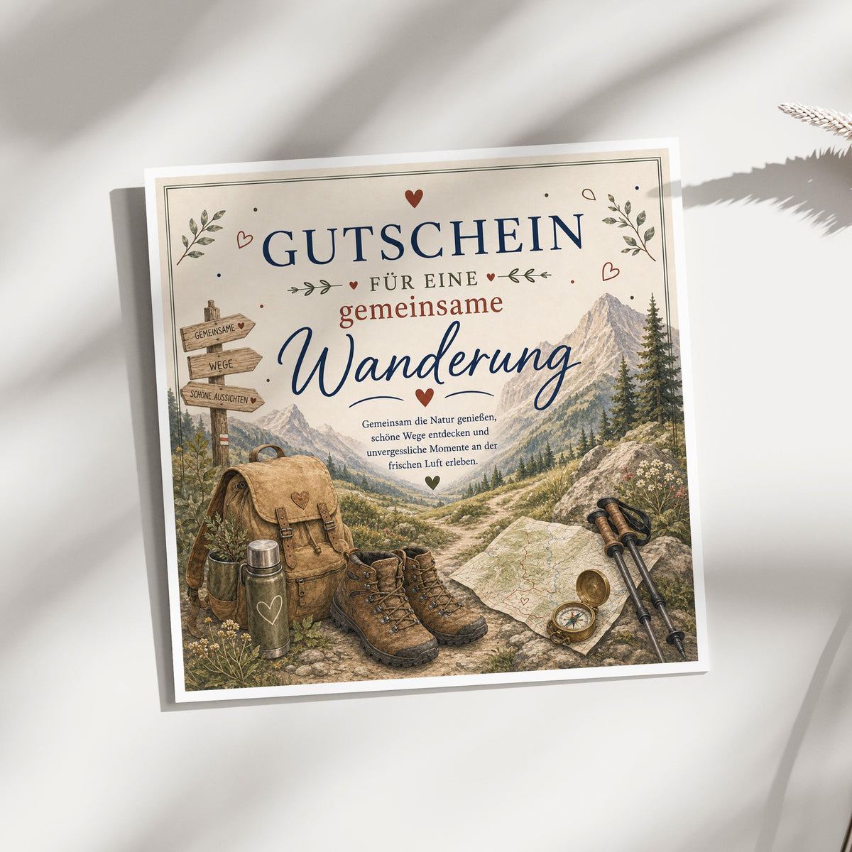 Gutschein Wanderung – Wandergutschein für gemeinsamen Ausflug