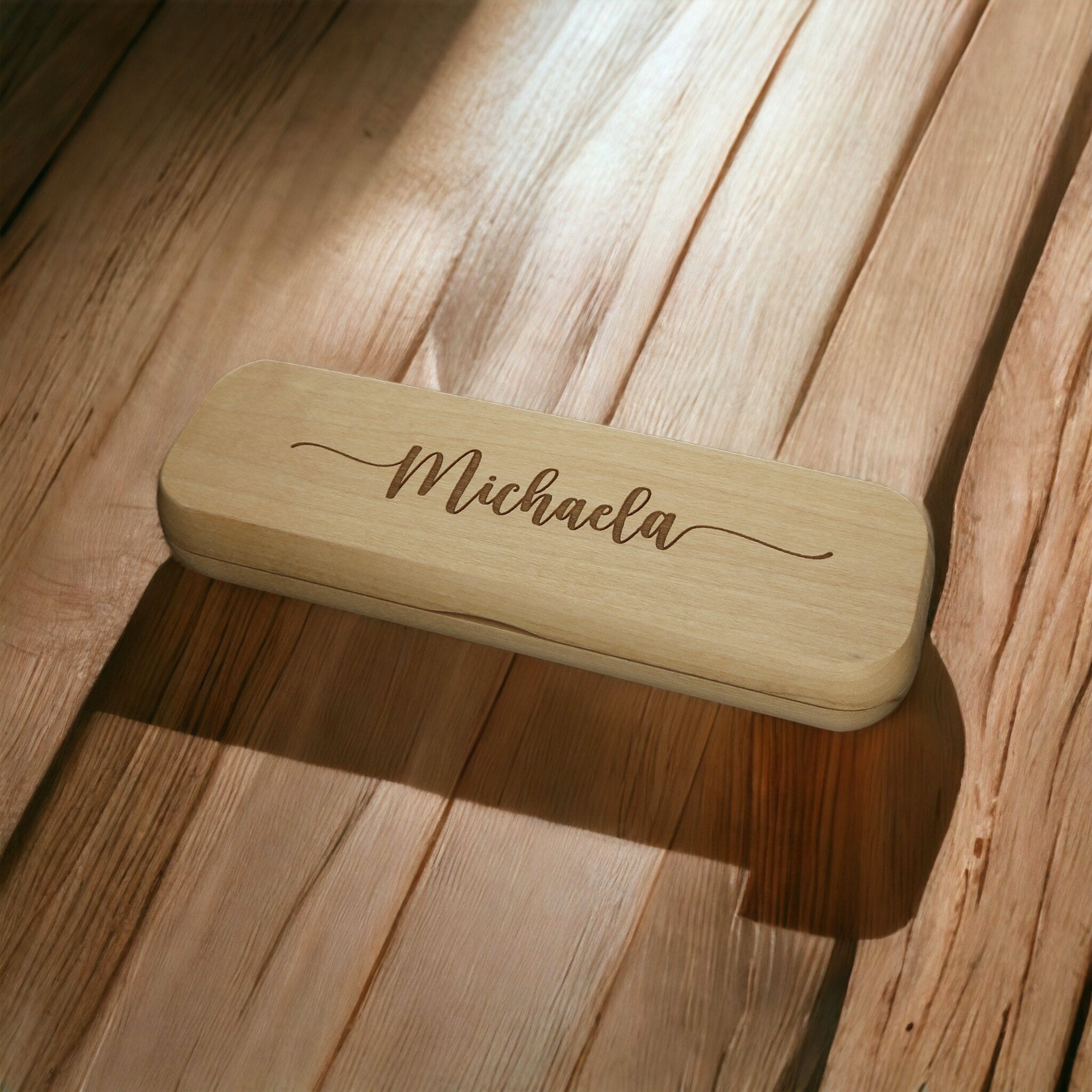Personalisierter Holzkugelschreiber in Geschenk-Schachtel FORYOU24