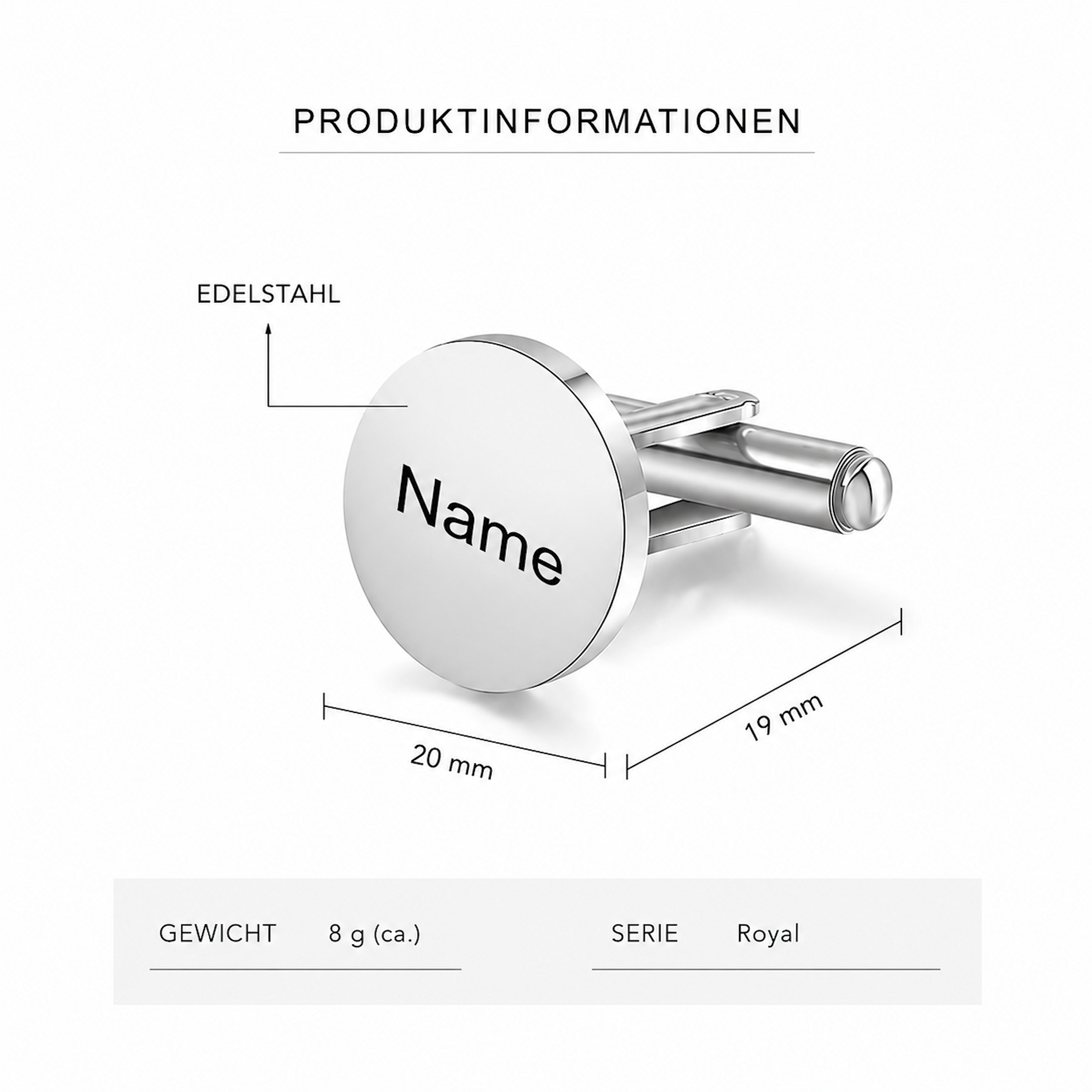Personalisierte Manschettenknöpfe zur Hochzeit – Dein Monogramm für den besonderen Tag