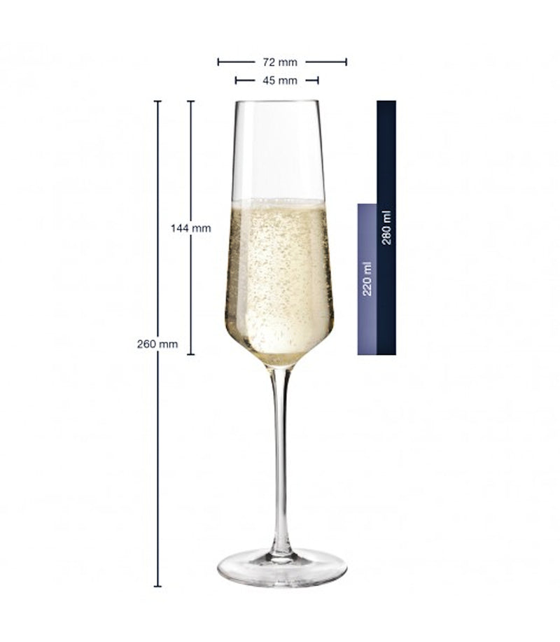 Leonardo Sektgläser Puccini mit Gravur als Geschenk zur Hochzeit - Flower