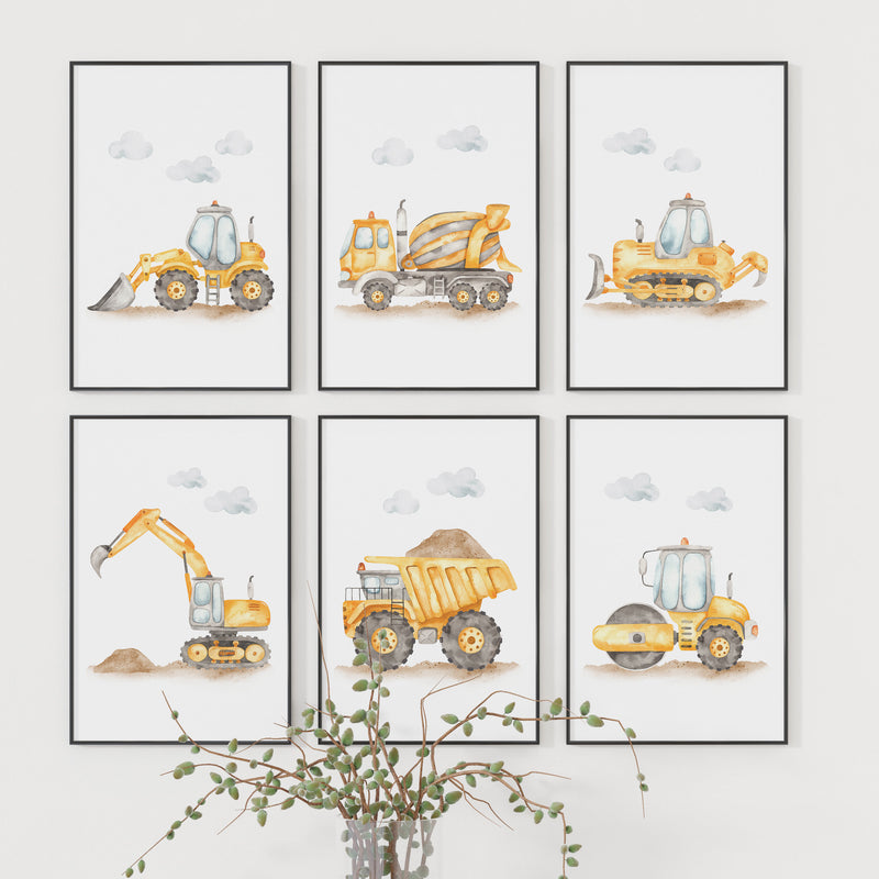 Kinderposter Set Baustelle foryou24.de