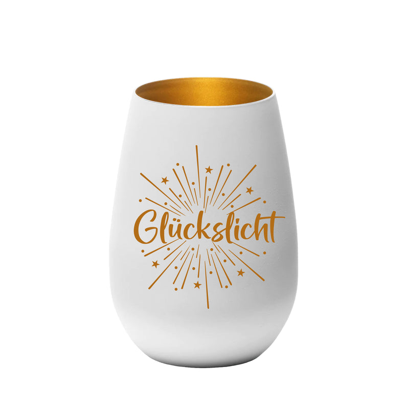 Personalisiertes Windlicht Glückslicht