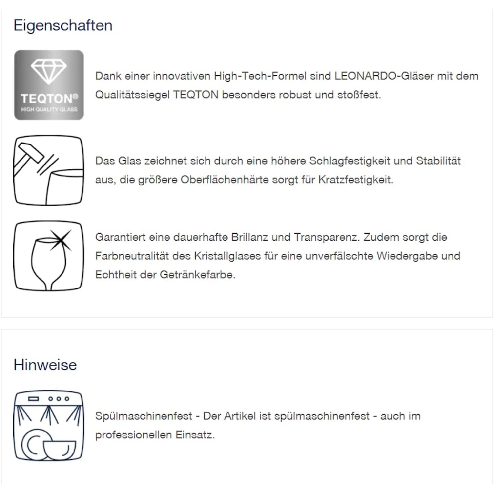 2 Leonardo Weingläser mit Geschenkbox und Gravur "Leafs"