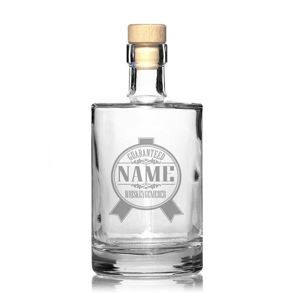 Edle Whiskeyflasche mit Gravur "Patch"