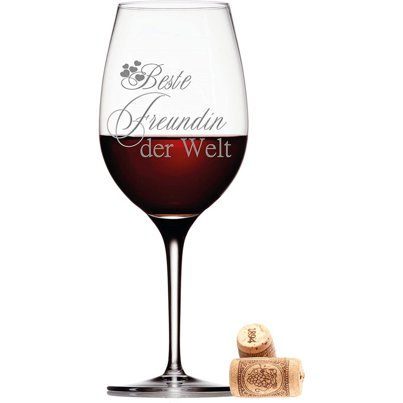 Leonardo Weinglas mit Gravur "Beste Freundin"