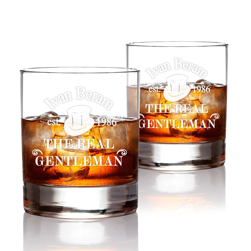Whiskeybox mit 2 Leonardo Gläsern und Karaffe "Gentleman"