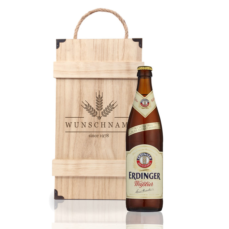 Premium Bierbox mit Leonardo Weizenglas und 0,5l Weizenbier Motiv 01