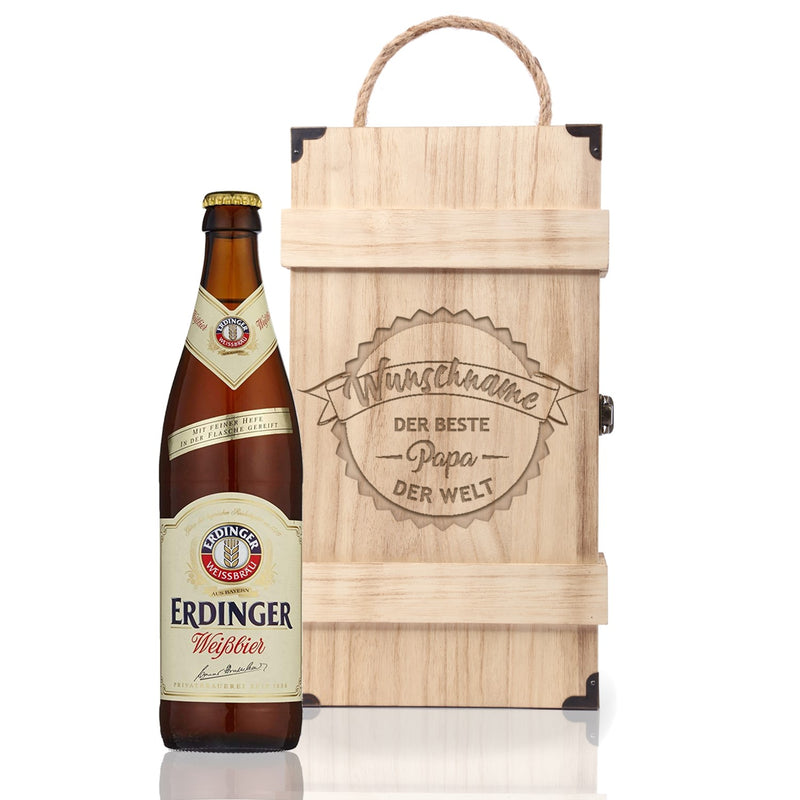 Premium Bierbox mit Leonardo Weizenglas und 0,5l Weizenbier Motiv 02