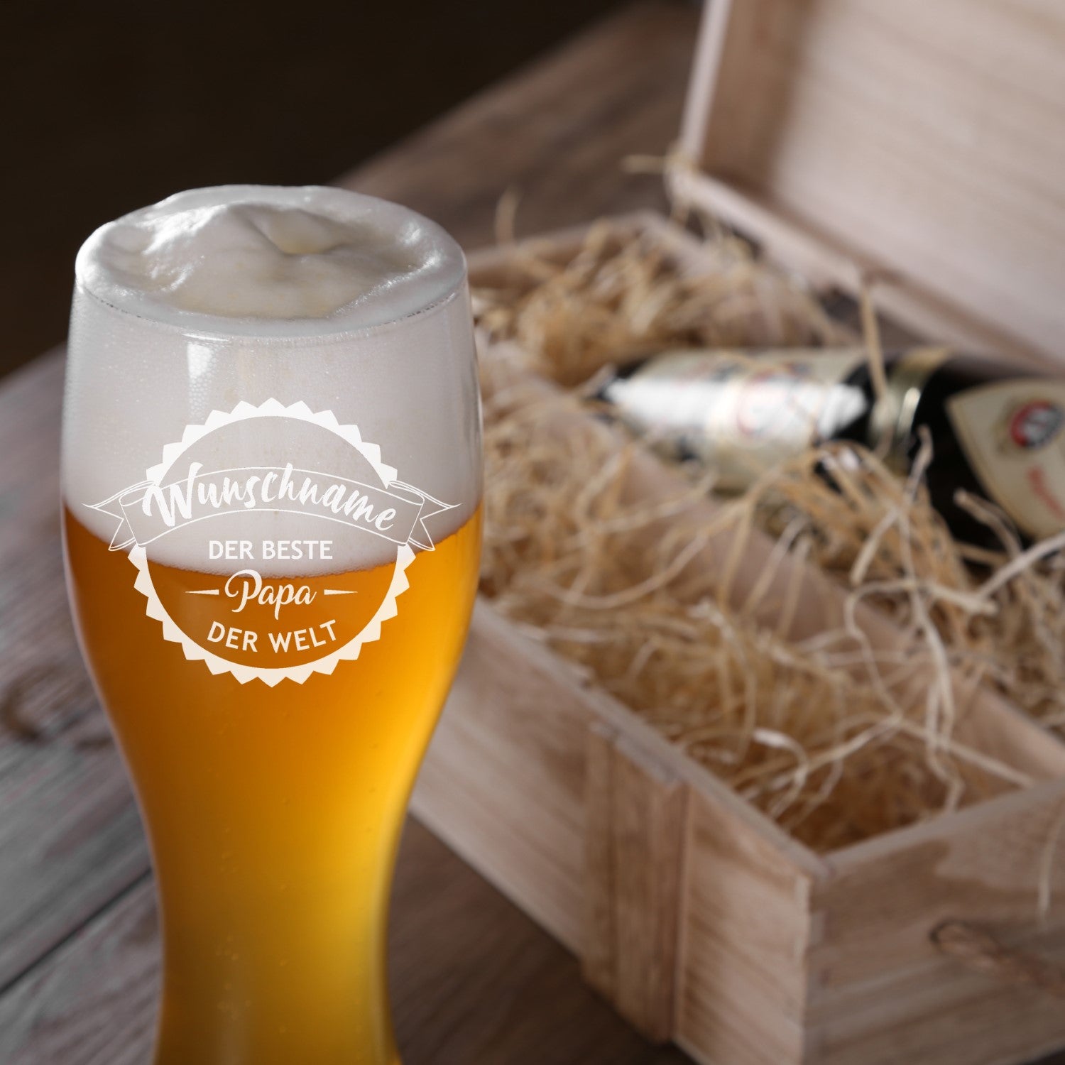 Premium Bierbox mit Leonardo Weizenglas und 0,5l Weizenbier Motiv 02