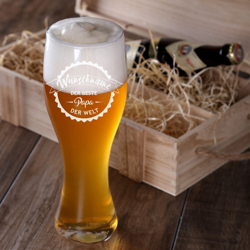 Premium Bierbox mit Leonardo Weizenglas und 0,5l Weizenbier Motiv 02