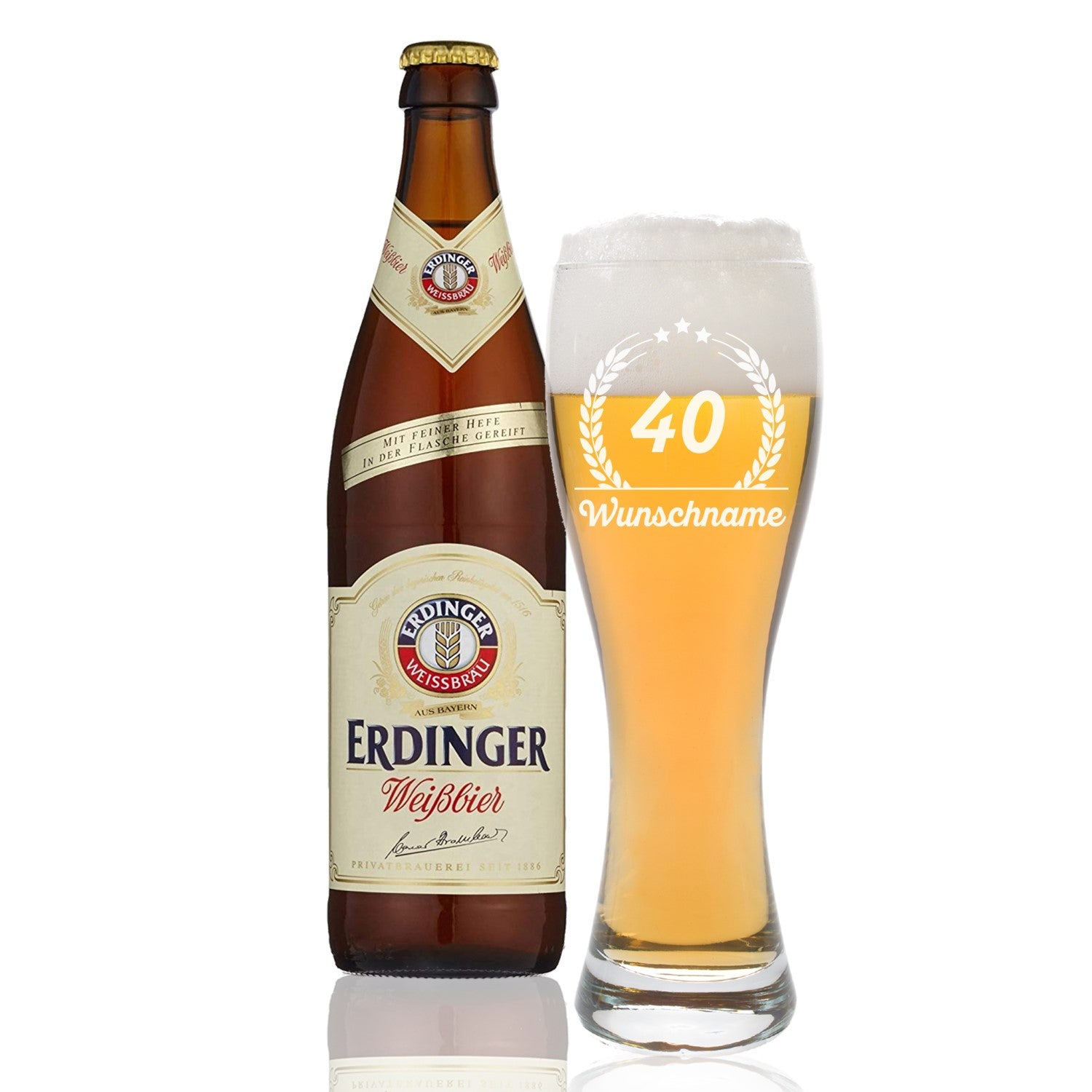 Premium Bierbox mit Leonardo Weizenglas und 0,5l Weizenbier Motiv 03