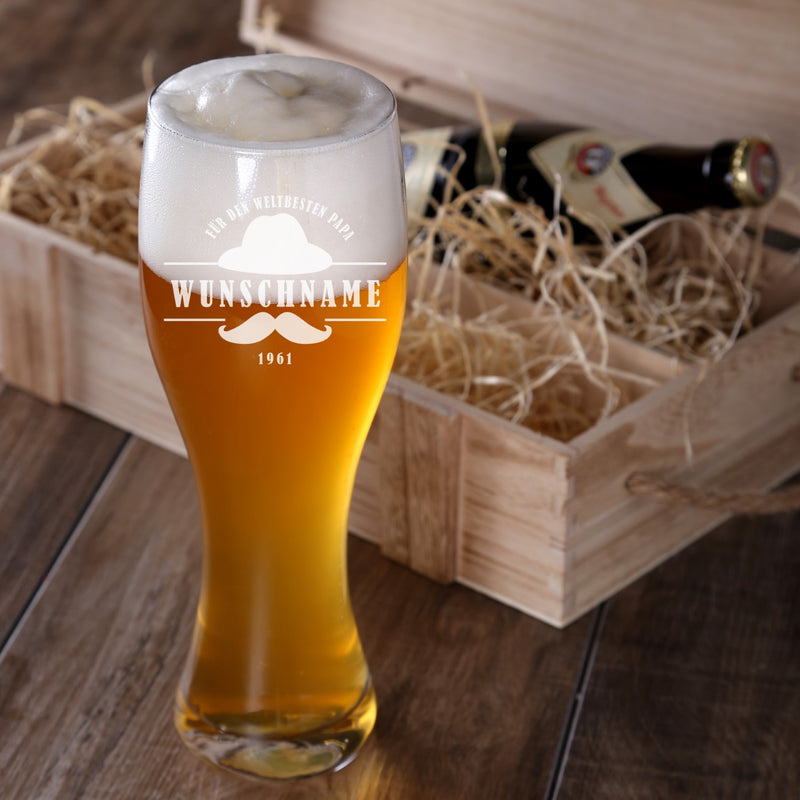 Premium Bierbox mit Leonardo Weizenglas und 0,5l Weizenbier Motiv 04