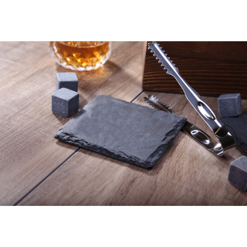 2 Whiskygläser in Geschenkbox mit Gravur Motiv Tribal